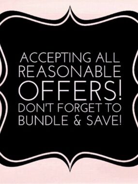I LOVE offers! All prices are negotiable!!